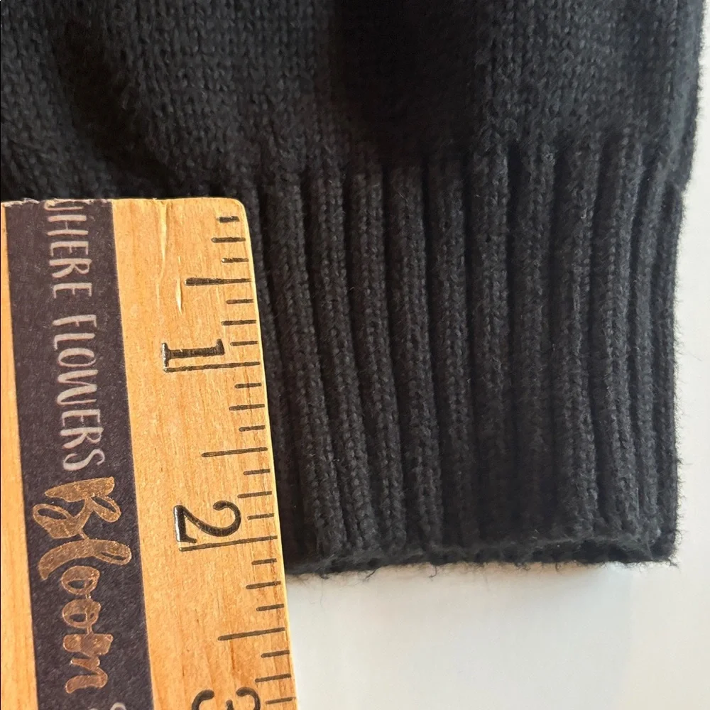 Polo Half-Zip Sweater Size XXL POLO Quarter zip Black Sweater with Purple Logo